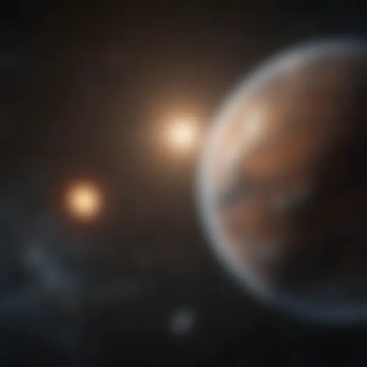 View of celestial bodies captured by Hubble