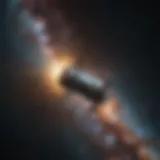 Hubble Space Telescope against a cosmic backdrop