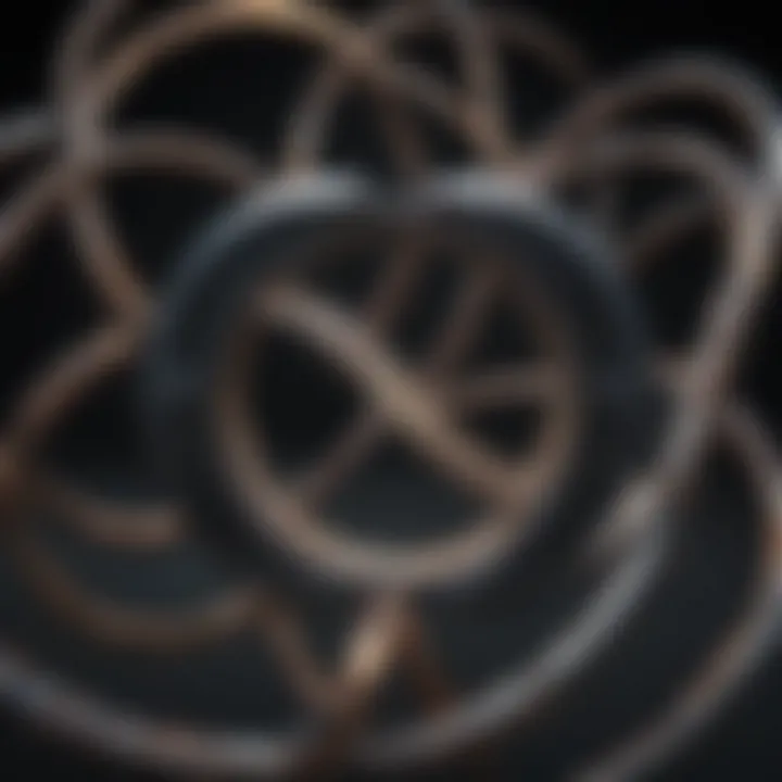 Conceptual illustration of infinity in theoretical physics