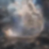 A visual representation of the Big Bang theory with cosmic explosions