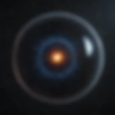 The Enigma of Dark Matter: Unseen Forces An artistic depiction of dark matter's invisible presence in the universe