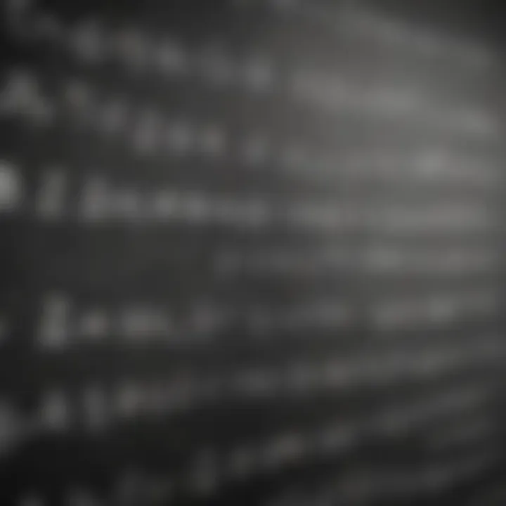 A close-up of mathematical equations on a chalkboard