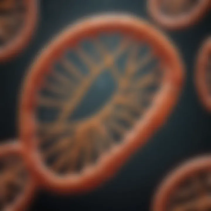 Visualization of mitochondrial DNA and its genetic significance.