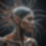 Visualization of neural network architecture inspired by biological systems