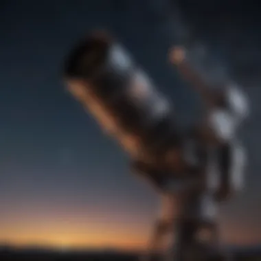 Innovation in Observational Astronomy A high-tech telescope capturing distant celestial events