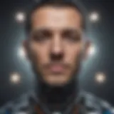 Conceptual illustration of self-aware artificial intelligence