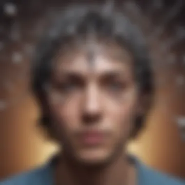 Exploring the Subconscious Mind Conceptual illustration of the subconscious mind with pathways of memory.