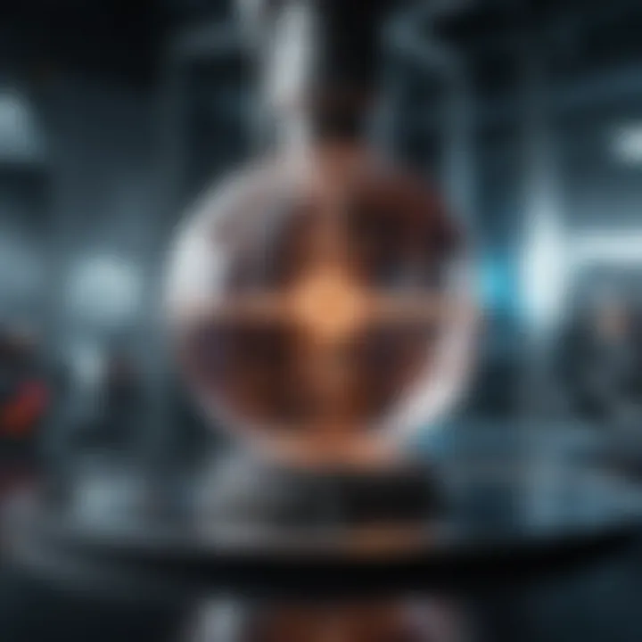 A sophisticated laboratory showcasing quantum technology