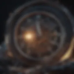 An abstract representation of the concept of time unraveling