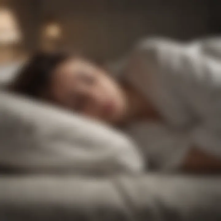 Visual representation of lifestyle changes promoting better sleep