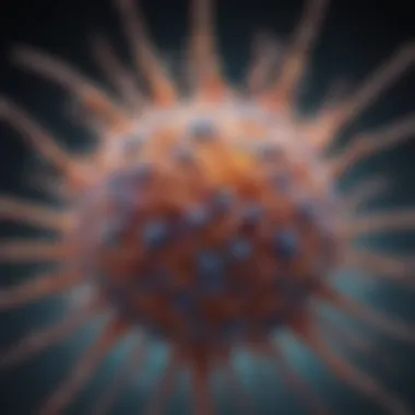 Advancements in Cellular Biology Research Artistic interpretation of scientific research on cellular biology