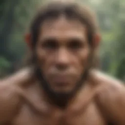 Reconstruction of early Homo sapiens in their natural environment