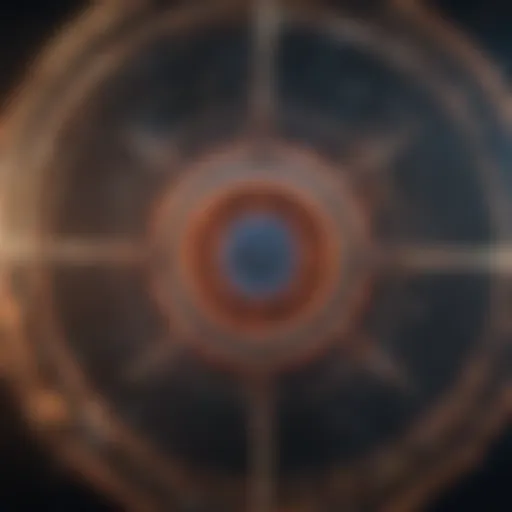 Illustration of the Higgs field permeating the universe
