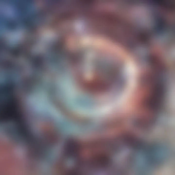 An abstract visualization representing data simulation in physics using advanced computing technology