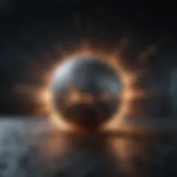 Visualization of gamma rays emanating from a celestial body