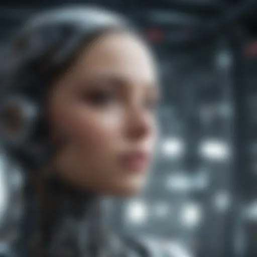 Abstract representation of artificial intelligence technology