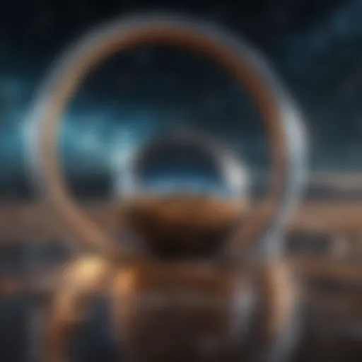 An artistic representation of the space-time continuum