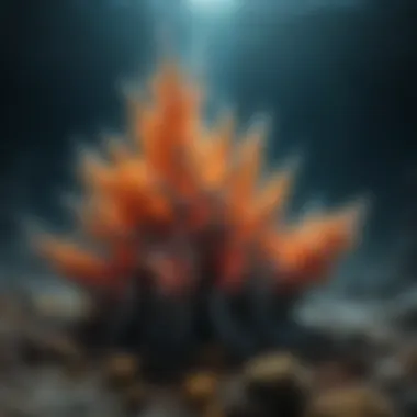 A visual of hydrothermal vents on the ocean floor, illustrating the extreme conditions where life may have originated.