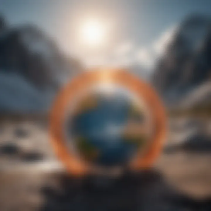 Visual representation of climate change solutions and strategies