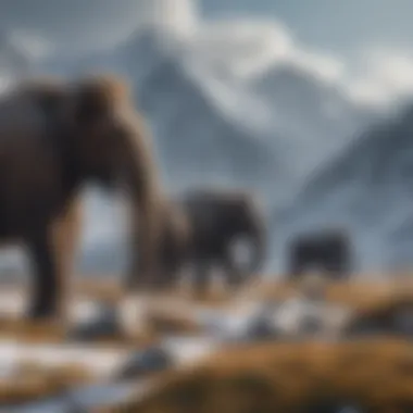 Ecological Landscape of Woolly Mammoths Ecological landscape where woolly mammoths once roamed