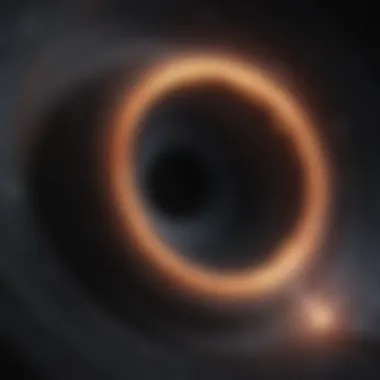 Distortion of Space-Time Visualization of the impact of black hole collisions on surrounding space-time.