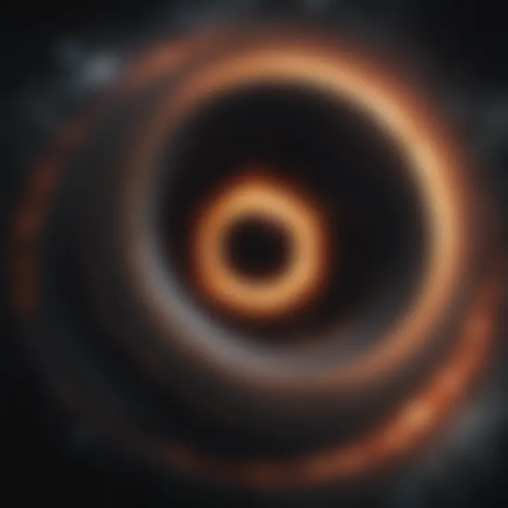 Artistic representation of a supermassive black hole