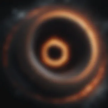 Supermassive Black Hole in a Galaxy Artistic representation of a supermassive black hole