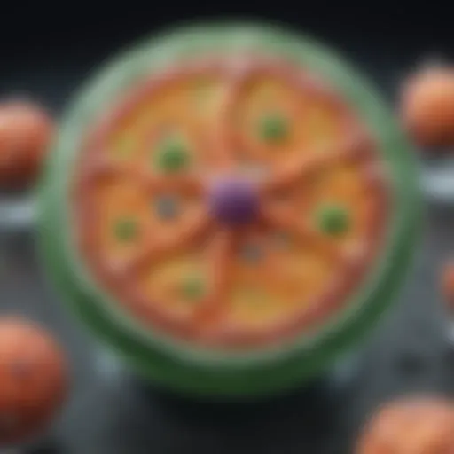 A detailed diagram of a cell showcasing various organelles and their functions