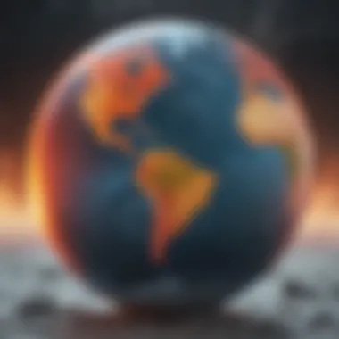 Global Temperature Trends: A Historical Perspective Infographic depicting rising global temperatures over the decades