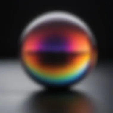 Thermochromic Material Color Spectrum A vibrant spectrum showcasing the color transitions of thermochromic materials