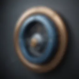 A secure digital lock symbolizing computer privacy