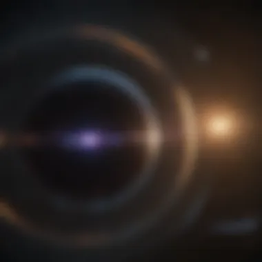 Gravitational Lensing and Dark Matter Graphical representation of gravitational lensing effects caused by dark matter