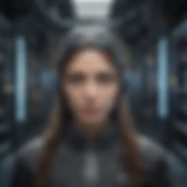 Conceptual image depicting ethical considerations in quantum computing