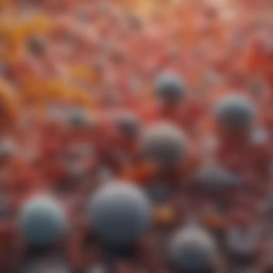 Diverse microorganisms in the gut