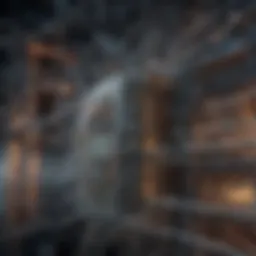 An intricate neural network diagram showcasing layers and connections