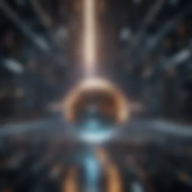 Illustration of Quantum Superposition Quantum superposition concept