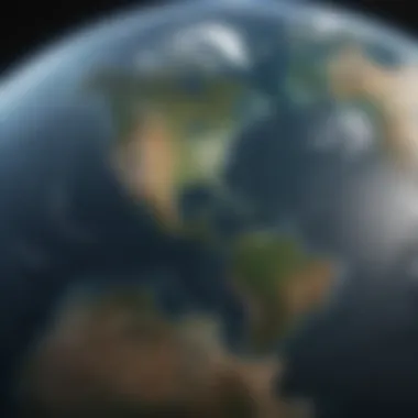 A visualization of Earth's climate zones