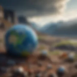Visual representation of Earth's climate components