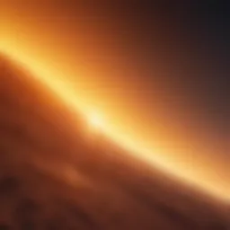 A diagram illustrating the layers of the sun's atmosphere