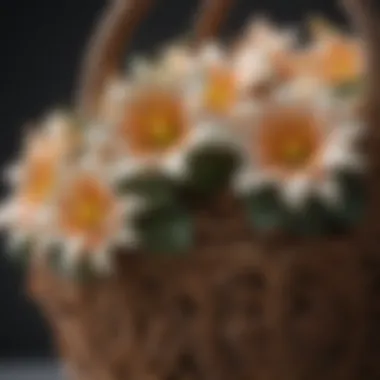 Close-up of the intricate patterns on a Venus Flower Basket