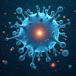 Illustration depicting various types of glial cells in the brain.